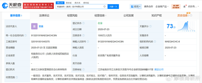 軟通動(dòng)力南京設(shè)立技術(shù)公司，深化軟件開(kāi)發(fā)布局